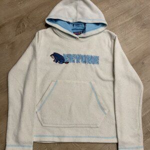 Vintage Disney Eeyore Winnie The Pooh Fleece Hoodie Sweatshirt Women's Small S
